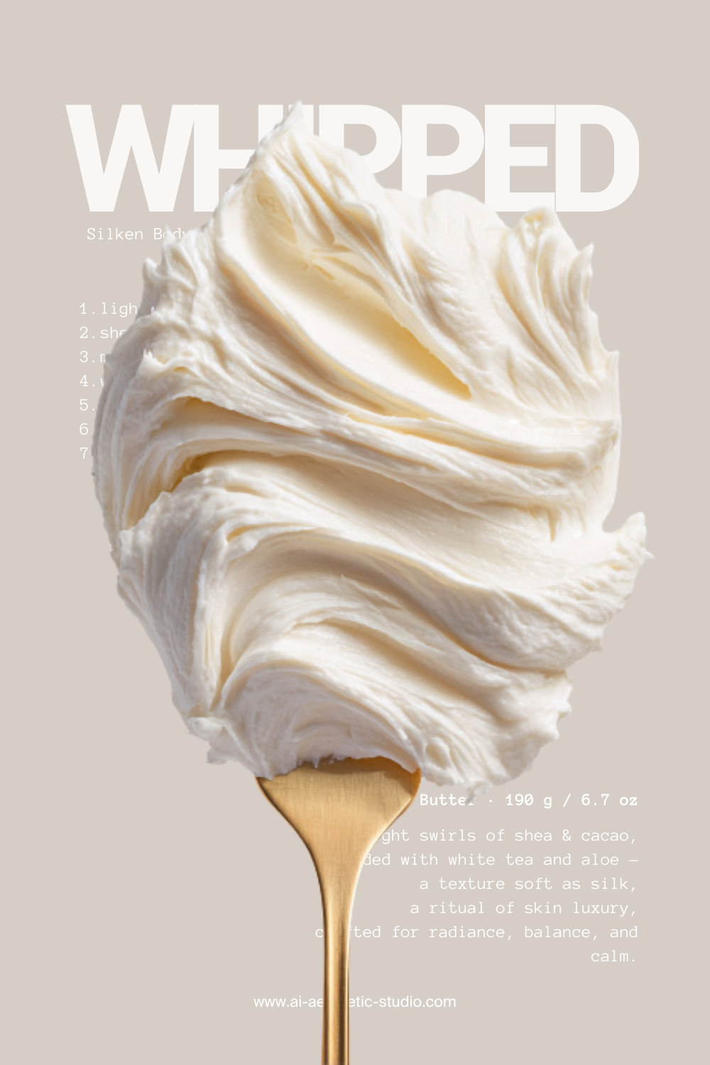 AI AESTHETIC STUDIO – Whipped Body Butter Visual