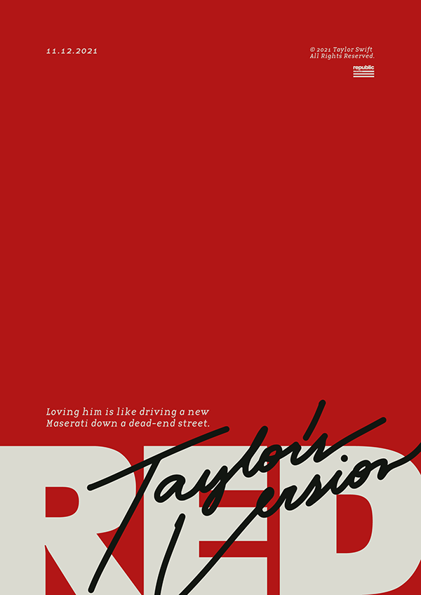 Red (Taylor’s Version) Posters – Sol Biegler💖