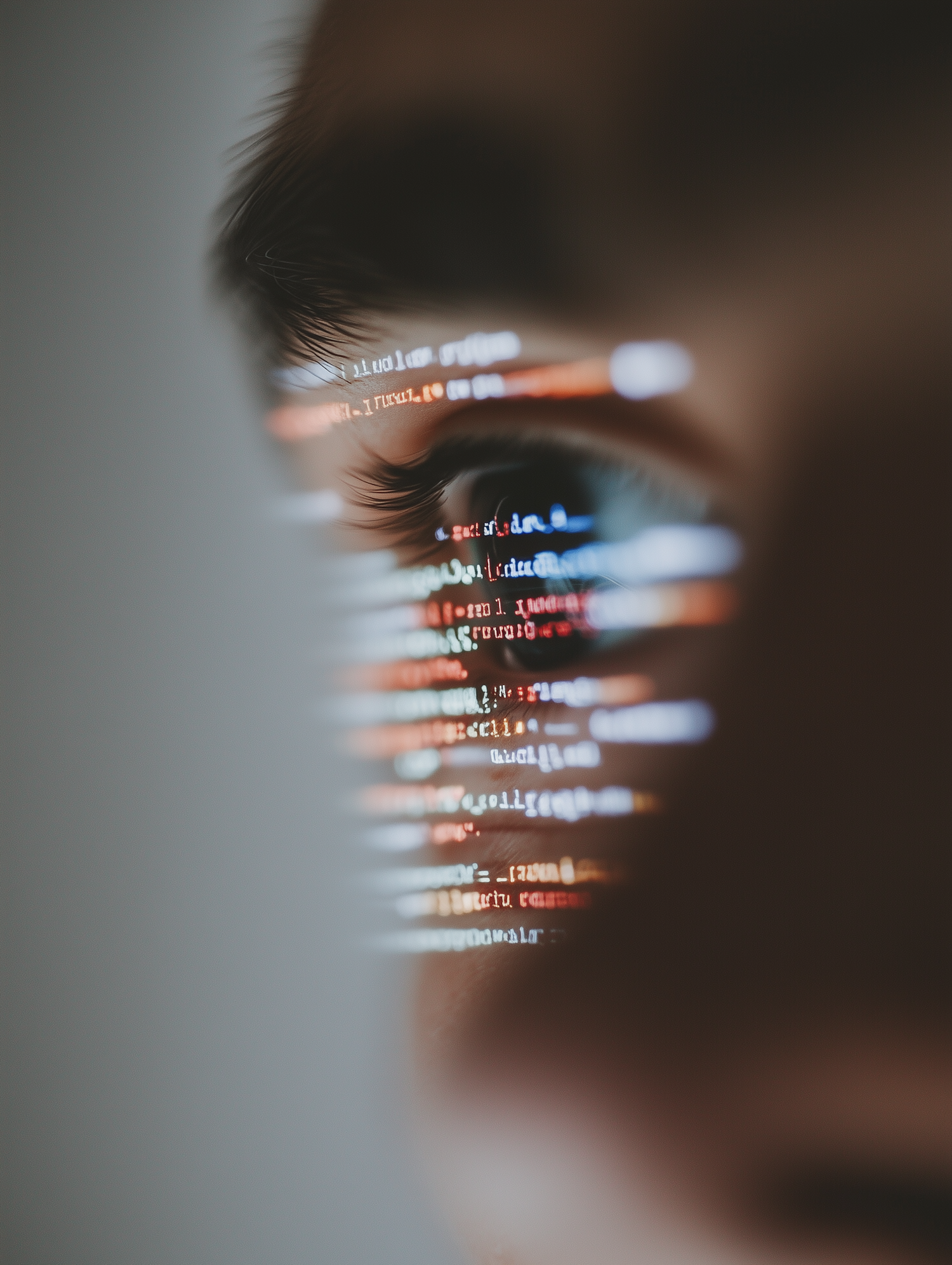 Eye with Code Reflection Photo on Lummi