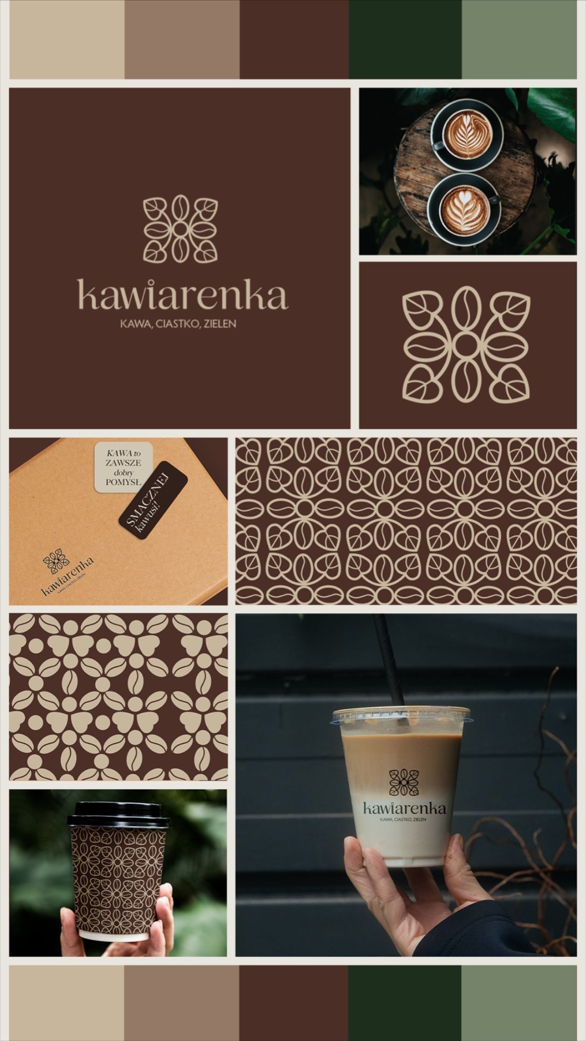 Modern coffee shop branding design | identity design, moodboard